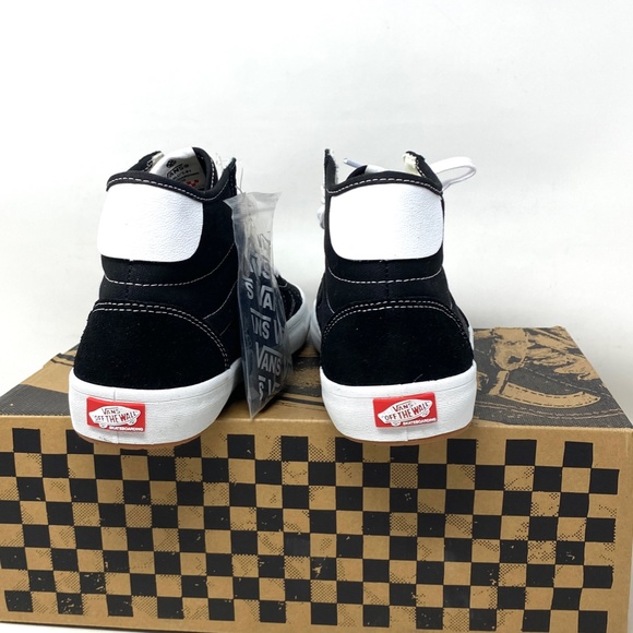 VANS The Lizzie Shoe Casual Men Suede Canvas White Black Sneakers Hi VN0A4BX1Y28 - Picture 4 of 11